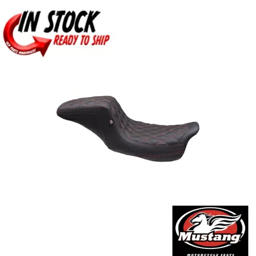 マスタング ダブル ダイヤモンド スクエアバック シート ハーレー 08-2024 FL 75299GM ガンメタル ステッチ MUSTANG DOUBLE DIAMOND SQUAREBACK SEAT HARLEY 08-2024 FL 75299GM GUNMETAL STITCH 【並行輸入品】｜カスタムパーツ WORLD倉庫