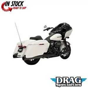 Drag Specialty ブラック 4 インチ スリップオン マフラー ハーレー ツーリング M8 17-20 用 Drag Specialties Black 4\