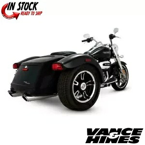 Vance Hines ツイン スラッシュ ラウンド マフラー クローム ハーレー FLRT フリーホイーラー 2017-2019 Vance Hines Twin Slash Round Mufflers Chrome Harley FLRT Freewheeler 2017-2019 【並行輸入品】