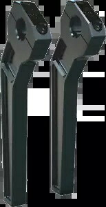 Todd's Cycle 1 インチ クランプ プルバック ライザー 10 インチ ライズ ブラック TD-R12-10B Todd's Cycle 1\