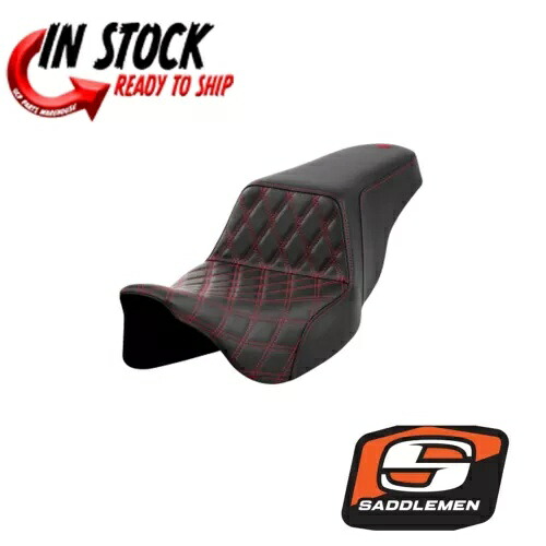 SADDLEMEN ステップアップ レッドフロント格子ステッチ GELCORE 2008-23 ハーレーツーリング SADDLEMEN STEP UP RED FRONT LATTICE STITCH GELCORE 2008-23 HARLEY TOURING 【並行輸入品】