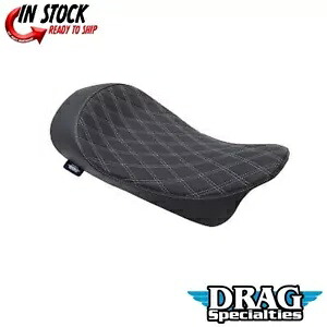 ドラッグスペシャリティーズ 0801-1153 EZ-ON ロープロファイルソロシート シルバーダイヤモンドステッチ Drag Specialties 0801-1153 EZ-ON Low-Profile Solo Seat Silver Diamond Stitch 【並行輸入品】｜カスタムパーツ WORLD倉庫