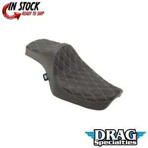 ドラッグ スペシャリティーズ プレデター III シルバー ダイヤモンド ステッチ シート ハーレー スポーツスター 82-03 Drag Specialties Predator III Silver Diamond Stitch Seat Harley Sportster 82-03 【並行輸入品】