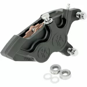Performance Machine Ops 右側キャリパー ハーレー ソフテイル ダイナ XL 00-1 ブラック用 Performance Machine Ops Right Side Caliper for Harley Softail Dyna XL 00-1 Black 【並行輸入品】