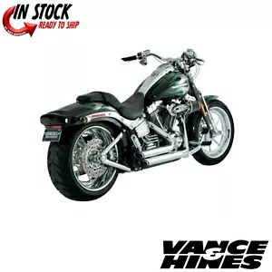 Vance & Hines クローム ショートショット スタッガードエキゾースト ハーレー ソフテイル 1986-2011 17221 Vance & Hines Chrome Shortshots Staggered Exhaust Harley Softail 1986-2011 17221 【並行輸入品】|カスタムパーツ WORLD倉庫