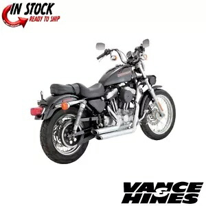 Vance & Hines クローム ショートショット スタッガード エキゾースト 1999-2003 ハーレー スポーツスター用 Vance & Hines Chrome Shortshots Staggered Exhaust for 1999-2003 Harley Sportster 【並行輸入品】 101,640円