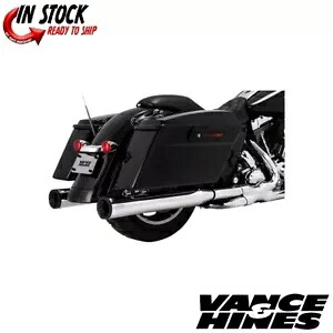 Vance Hines クローム w/ブラック 4\