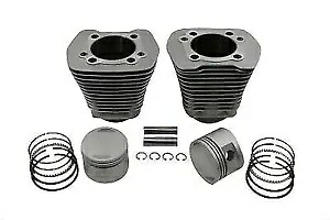 V-Twin ハーレーダビッドソン用エボリューションシリンダーとピストンキットシルバー Evolution Cylinder and Piston Kit Silver for Harley Davidson by V-Twin 【並行輸入品】