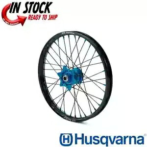 ハスクバーナ ファクトリー フロント ホイール 1.6X21 インチ ブラック/アルマイト ブルー DID Dirtstar Husqvarna FACTORY FRONT WHEEL 1.6X21\