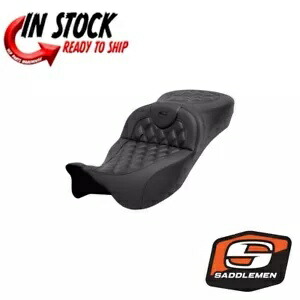 SADDLEMEN ロードソファ エクステンデッドリーチシート カーボンファイバーステッチ ハーレー 08-23 FL SADDLEMEN ROADSOFA EXTENDED REACH SEAT CARBON FIBER STITCHED HARLEY 08-23 FL 【並行輸入品】