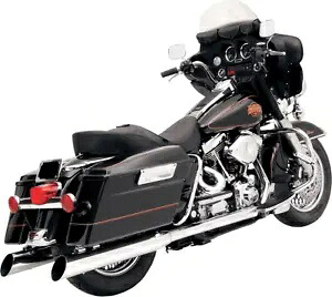 Bassani クローム スラントカット スリップオン マフラー 95-16 ハーレー ツーリング FLHT FLHX 用 Bassani Chrome Slant Cut Slip On Mufflers for 95-16 Harley Touring FLHT FLHX 【並行輸入品】|カスタムパーツ WORLD倉庫