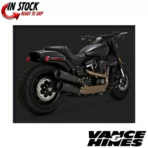Vance & Hines 46547 ブラック 高出力スリップオン マフラー 2018-2023 FXFBS ハーレー Vance & Hines 46547 Black Hi-Output Slip On Mufflers 2018-2023 FXFBS HARLEY 【並行輸入品】