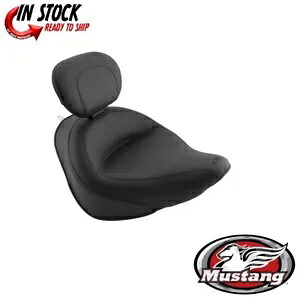 マスタング ヴィンテージ ワイド ソロ シート 取り外し可能バックレスト ハーレー FXST FLSTFB 06-17 Mustang Vintage Wide Solo Seat Removable Backrest Harley FXST FLSTFB 06-17 【並行輸入品】