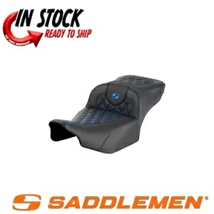 SADDLEMEN ロードソファ エクステンデッドリーチ ブルー 格子ステッチ ハーレー 2023-2024 FLTR/FLHX SADDLEMEN ROADSOFA EXTENDED REACH BLUE LATTICE STITCH HARLEY 2023-2024 FLTR/FLHX 【並行輸入品】