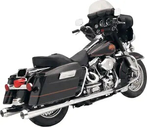 Bassani クローム メガホン エキゾースト マフラー 1995-2016 ハーレー ツーリング FLHR FLHX Bassani Chrome Megaphone Exhaust Mufflers 1995-2016 Harley Touring FLHR FLHX 【並行輸入品】 103,400円