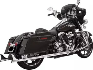Bassani クローム 33 インチ フィッシュテール スリップオン マフラー 95-16 ハーレー ツーリング FLHX FLHR 用 Bassani Chrome 33\