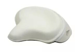 ハーレーダビッドソン用ホワイトレザーポリススタイルソロシート by V-Twin White Leather Police Style Solo Seat for Harley Davidson by V-Twin 【並行輸入品】｜カスタムパーツ WORLD倉庫