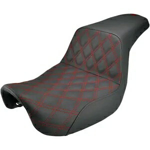 Saddlemen ステップアップ ラティス レッド ステッチ シート 2006-17 ハーレー ダイナ FLD FXD FXDWG Saddlemen Step-Up Lattice Red Stitch Seat 2006-17 Harley Dyna FLD FXD FXDWG 【並行輸入品】｜カスタムパーツ WORLD倉庫 88,935円