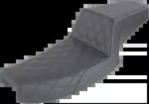 93-95 ハーレー ローライダー FXDL SADDLEMEN ステップアップシート タックアンドロール ブラック ダイナ用 93-95 for Harley Low Rider FXDL SADDLEMEN Step Up Seat Tuck and Roll BLACK Dyna 【並行輸入品】|カスタムパーツ WORLD倉庫