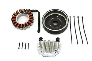 V-Twin によるハーレーダビッドソン用オルタネーター充電システムキット 50 アンペア Alternator Charging System Kit 50 Amp for Harley Davidson by V-Twin 【並行輸入品】
