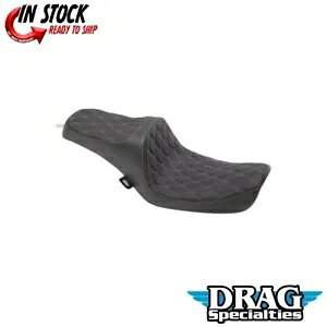 ドラッグ スペシャリティーズ プレデター III シルバー ダイヤモンド シート ハーレー FXD/FXDWG 96-03 用 Drag Specialties Predator III Silver Diamond Seat for Harley FXD/FXDWG 96-03 【並行輸入品】