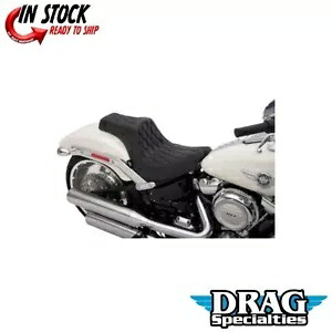 Drag Specialtys プレデター III ダイヤモンドステッチ ブラック シート ハーレー ファットボーイ 18-22 用 Drag Specialties Predator III Diamond Stitch Black Seat for Harley Fat Boy 18-22 【並行輸入品】