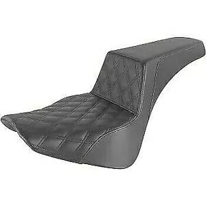 Saddlemen GelCore ブラック格子ステッチ ステップアップシート FLDE/FLHC/FLSL 18-20用 Saddlemen GelCore Black Lattice Stitch Step-Up Seat for FLDE/FLHC/FLSL 18-20 【並行輸入品】