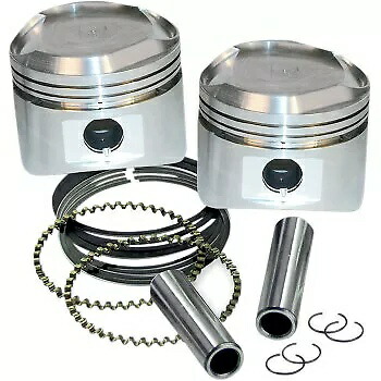 リング付き交換用ピストン 0910-0006 S&S Cycle Replacement Pistons with Rings 0910-0006 S&S Cycle 【並行輸入品】