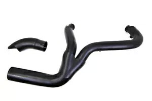 V-Twin ハーレーダビッドソン用 2 in 1 排気ヘッダーセット ブラック 2 into 1 Exhaust Header Set Black for Harley Davidson by V-Twin 【並行輸入品】