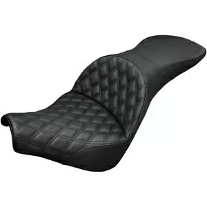 Saddlemen エクスプローラー格子ステッチ 2 アップ シート 2018-19 ハーレー ソフテイル モデル用 Saddlemen Explorer Lattice Stitch 2-Up Seat for 2018-19 Harley Softail Models 【並行輸入品】