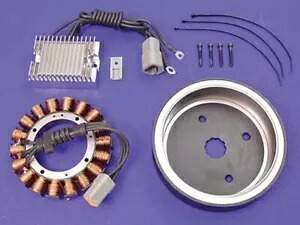 38 アンペア オルタネーター充電システム キット 1999-2003 ハーレーダビッドソン バイク用 38 Amp Alternator Charging System Kit for 1999-2003 Harley Davidson motorcycles 【並行輸入品】