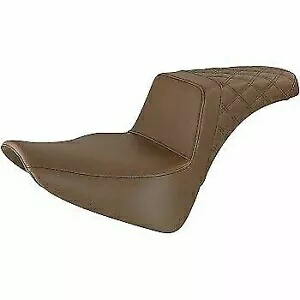 Saddlemen GelCore ブラウン格子ステッチ ステップアップシート FLDE/FLHC/FLSL 18-20用 Saddlemen GelCore Brown Lattice Stitch Step-Up Seat for FLDE/FLHC/FLSL 18-20 【並行輸入品】