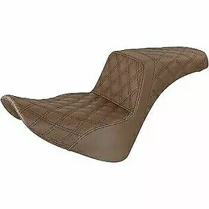 Saddlemen GelCore ブラウン格子ステッチ ステップアップシート FLDE/FLHC/FLSL 18-20用 Saddlemen GelCore Brown Lattice Stitch Step-Up Seat for FLDE/FLHC/FLSL 18-20 【並行輸入品】