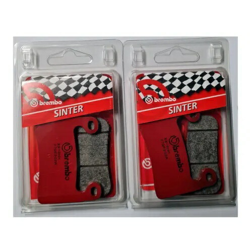 Brembo SA ブレーキパッド BMW S 1000 RR 2019 - 2021 に適合 2 セット焼結 BREMBO SA BRAKE PADS COMPATIBLE FOR BMW S 1000 RR 2019 - 2021 2 SETS SINTERED 【並行輸入品】