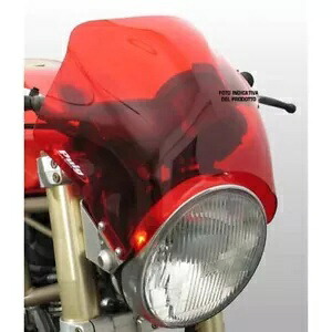 PUIG ユニバーサル ラプター スクリーン トライアンフ スラクストン 1200 R 2016 - 2021 レッド 0013R PUIG UNIVERSAL RAPTOR SCREEN FOR TRIUMPH THRUXTON 1200 R 2016 - 2021 RED 0013R 【並行輸入品】
