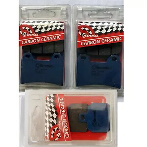 ブレンボ 純正 フロント/リア ブレーキパッド セット ドゥカティ モンスター 796 2011 - 2015 用 BREMBO GENUINE FRONT / REAR BRAKE PADS SET FOR DUCATI MONSTER 796 2011 - 2015 【並行輸入品】