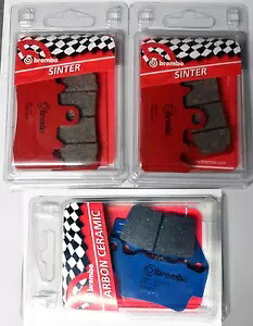 Brembo フロント/リア ブレーキ パッド セット BMW F 800 R 2015 - 2016 に適合 BREMBO FRONT / REAR BRAKE PADS SET COMPATIBLE FOR BMW F 800 R 2015 - 2016 【並行輸入品】