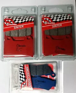 ブレンボ フロント/リア ブレーキパッド MOTO GUZZI CALIFORNIA 1100 JACKAL 2001 - 2006用 BREMBO FRONT / REAR BRAKE PADS FOR MOTO GUZZI CALIFORNIA 1100 JACKAL 2001 - 2006 【並行輸入品】