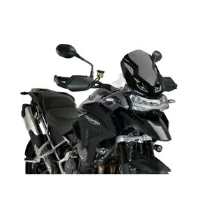 ウィンドシールド スポーツ プイグ トライアンフ タイガー 1200 GT 2022 - 2023 ブラック 21394N- WINDSHIELD SPORT PUIG FOR TRIUMPH TIGER 1200 GT 2022 - 2023 BLACK 21394N- 【並行輸入品】