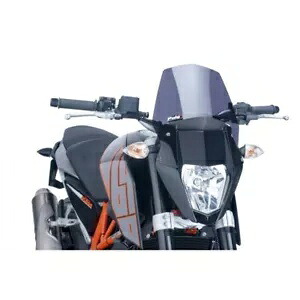 プーイグ ネイキッド N.G. KTM DUKE 690 R 2012 - 2017 ダークスモーク 6009F 用スポーツスクリーン PUIG NAKED N.G. SPORT SCREEN FOR KTM DUKE 690 R 2012 - 2017 DARK SMOKE 6009F 【並行輸入品】