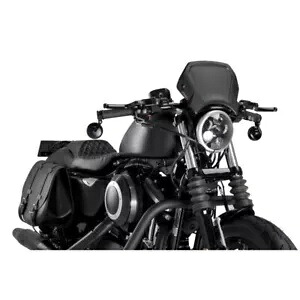 PUIG フロントフェアリング ハーレーダビッドソン スポーツスター 883 アイアン 2009 - 2012 ブラック PUIG FRONT FAIRING FOR HARLEY DAVIDSON SPORTSTER 883 IRON 2009 - 2012 BLACK 【並行輸入品】