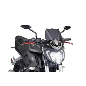 プーイグ ネイキッド N.G.スポーツスクリーン ヤマハ MT-125 2015 - 2019 ダークスモーク 7654F PUIG NAKED N.G. SPORT SCREEN FOR YAMAHA MT-125 2015 - 2019 DARK SMOKE 7654F 【並行輸入品】