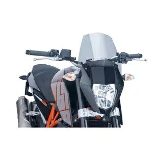 フロントガラスネイキッドNG SPORT PUIG KTM DUKE 690 2012 - 2020 スモークグレー 6009H- WINDSHIELD NAKED N.G. SPORT PUIG FOR KTM DUKE 690 2012 - 2020 SMOKE GREY 6009H- 【並行輸入品】