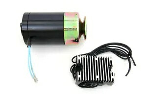 V-Twin によるハーレーダビッドソン用 12 ボルト インディアン オルタネーター ブラック 12 Volt Indian Alternator Black for Harley Davidson by V-Twin 【並行輸入品】