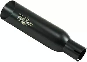 Voodoo Industries VECBR5L3B ショーティー スリップオン エキゾースト シングル - ブラック Voodoo Industries VECBR5L3B Shorty Slip-On Exhaust Single - Black 【並行輸入品】|カスタムパーツ WORLD倉庫