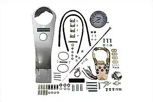 V-Twin ハーレーダビッドソン用 2:1 スピードメーター付きロングライダースタイルダッシュキット Long Rider Style Dash Kit with 2:1 Speedometer for Harley Davidson by V-Twin 【並行輸入品】