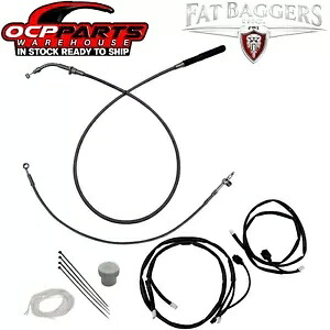 NEW FAT BAGGERS INC EZ +8インチ ブレイデッド インストール キット 2023 2024 ハーレー FLHX FLHXSE NEW FAT BAGGERS INC EZ +8\