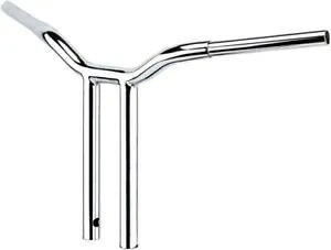 LA チョッパーズ 1 1/4 インチ クローム ケイジ ファイター 12 インチ T バー ストレート ハンドルバー ハーレー FXD LA Choppers 1 1/4\