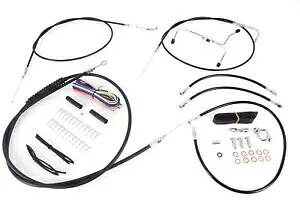 V-Twin のハーレーダビッドソン バイク用 14 インチ ハンドルバー ケーブルとブレーキ ライン キット 14" Handlebar Cable and Brake Line Kit for Harley Davidson motorcycles by V-Twin 【並行輸入品】｜カスタムパーツ WORLD倉庫