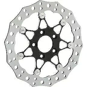 Arlen Ness プロクロス ブラック ツーピース フローティング フロント ブレーキ ローター ツーリング 1710-3314 Arlen Ness Procross Black Two-Piece Floating Front Brake Rotor Touring 1710-3314 【並行輸入品】